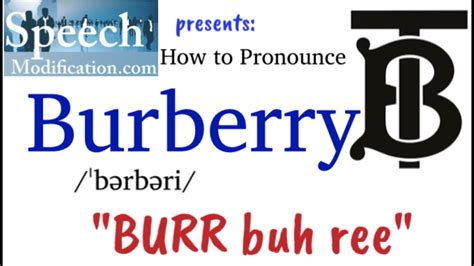 how to pronounce Burberry perfume